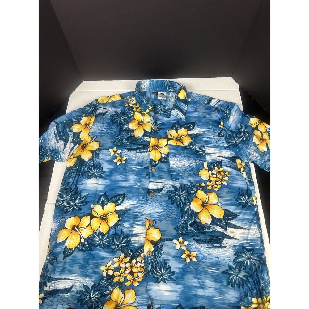 Vintage Kennington Aloha Hawaiian Shirt XL Retro Floral Print Camp Shirt